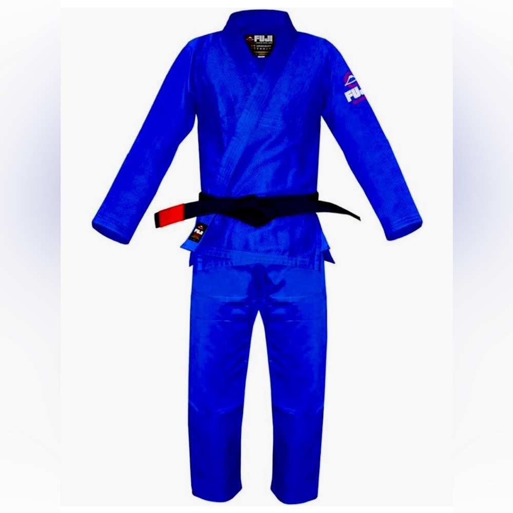 FUJI Kids All-Around Brazilian Style Jiu Jitsu Uniform with C0-Sized White Belt